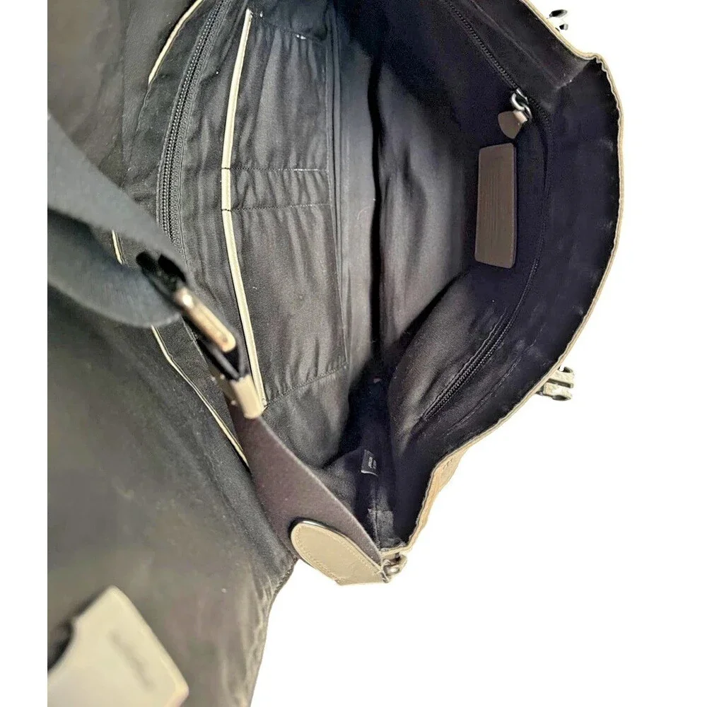 Mens Gray Black Upcrafted Sullivan Messenger Excellent Condition Rare COACH Bag